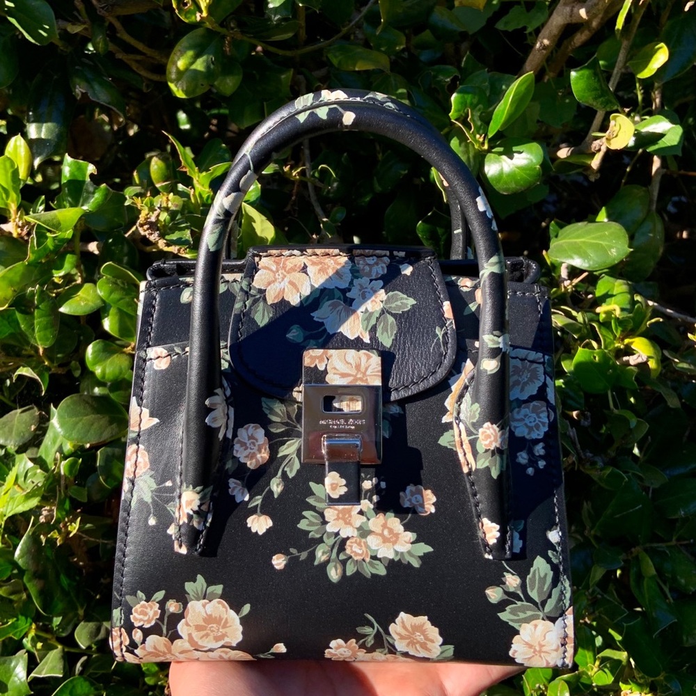 Bancroft Mini Floral Calf Leather Satchel